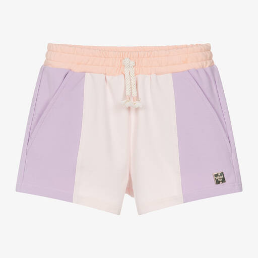 Carrément Beau-Girls Pink Cotton Jersey Shorts | Childrensalon Outlet