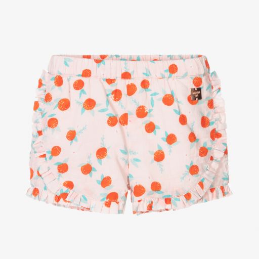 Carrément Beau-Розовые хлопковые шорты для девочек | Childrensalon Outlet