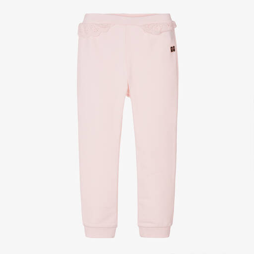 Carrément Beau-Girls Pink Organic Cotton Jersey Joggers | Childrensalon Outlet