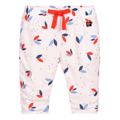 Carrément Beau-Pantalon rose en viscose Fille | Childrensalon Outlet