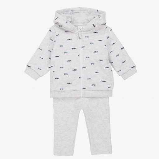 Carrément Beau-Grey Organic Cotton Tracksuit | Childrensalon Outlet