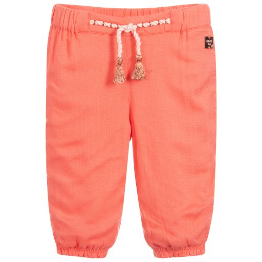 Carrément Beau-Orange Viscose Trousers | Childrensalon Outlet