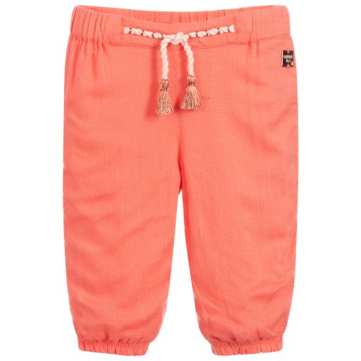 Carrément Beau-Orange Viscose Trousers | Childrensalon Outlet