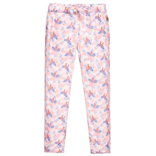 Carrément Beau-Pink Viscose Trousers | Childrensalon Outlet