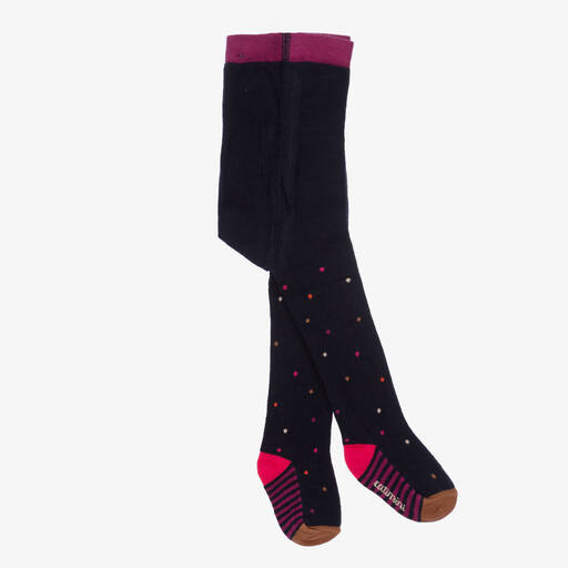 Catimini-Baby Girls Navy Blue Tights | Childrensalon Outlet