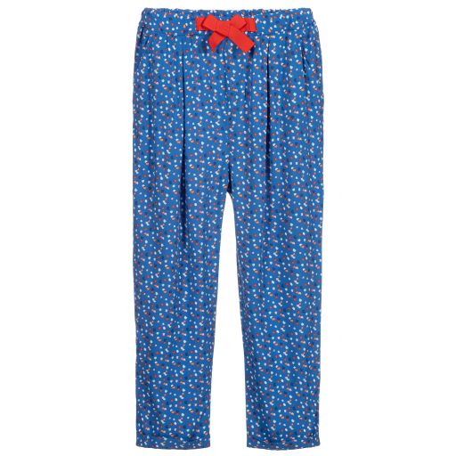 Catimini-Blue Viscose Trousers | Childrensalon Outlet