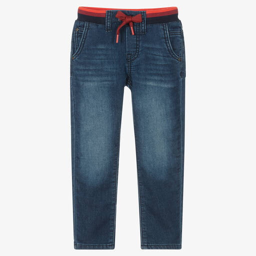 Catimini-Boys Blue Jersey Jeans | Childrensalon Outlet