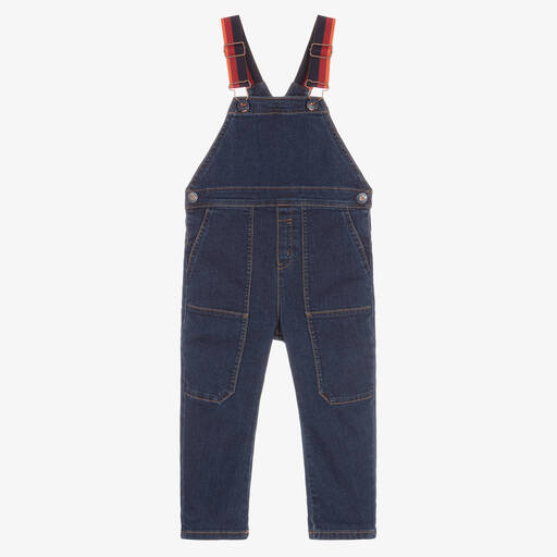 Catimini-Boys Dark Blue Denim Dungarees | Childrensalon Outlet