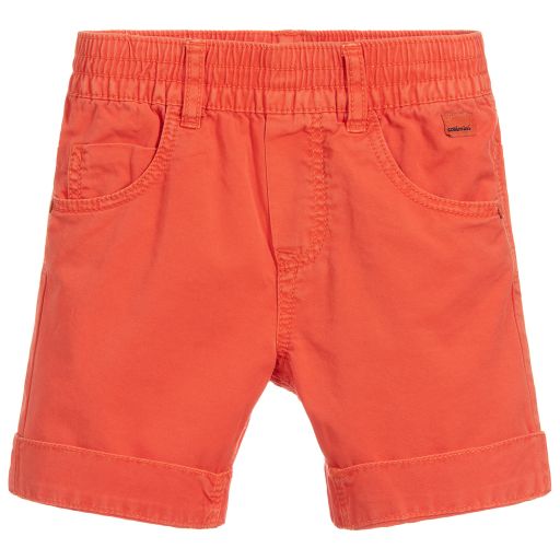 Catimini-Boys Orange Cotton Shorts | Childrensalon Outlet