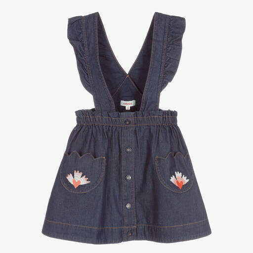 Catimini-Girls Dark Blue Chambray Skirt | Childrensalon Outlet
