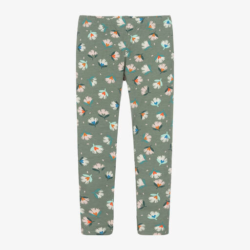 Catimini-Girls Green Cotton Leggings | Childrensalon Outlet