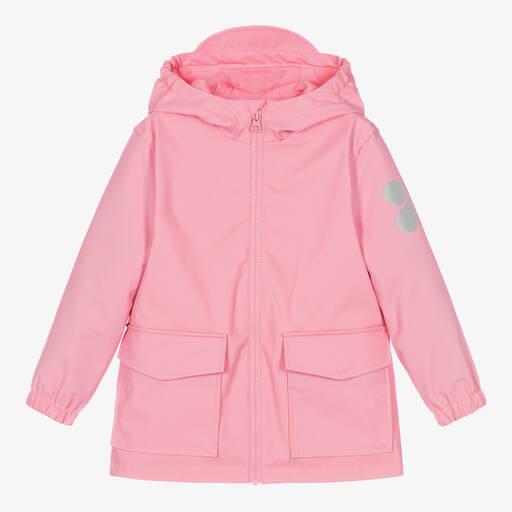 Catimini-Girls Pink Zip-Up Hooded Coat  | Childrensalon Outlet