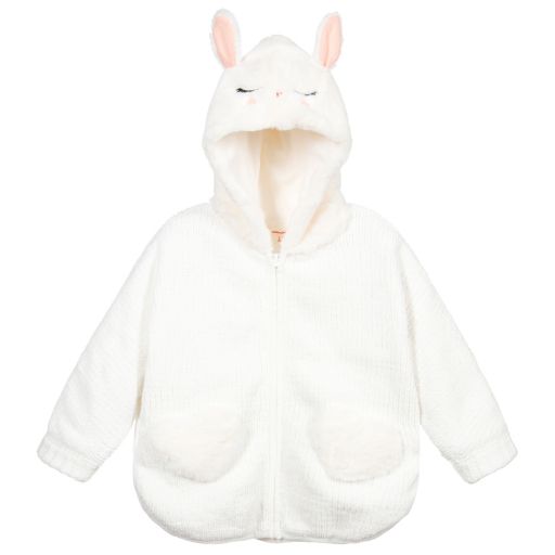 Catimini-Ivory Chenille Zip-Up Top | Childrensalon Outlet