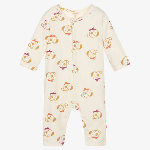 Catimini-Ivory Cotton Babygrow | Childrensalon Outlet