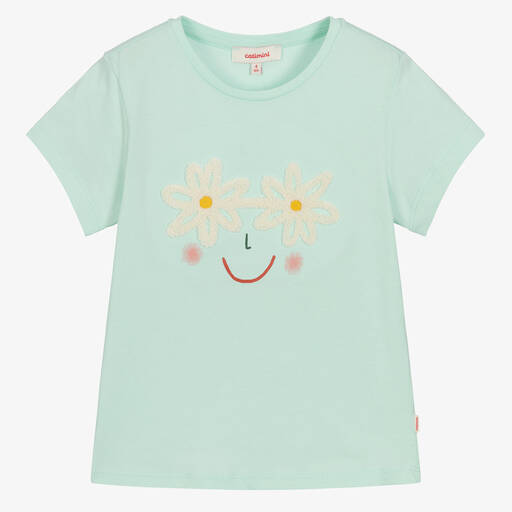 Catimini-Mint Green Cotton T-Shirt | Childrensalon Outlet