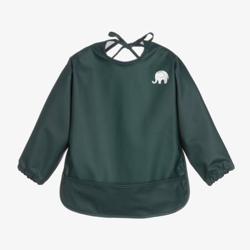 CeLaVi-Boys Green Spill-Proof Feeding Smock | Childrensalon Outlet