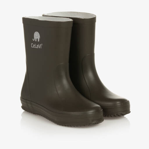 CeLaVi-Boys Khaki Waterproof Boots | Childrensalon Outlet