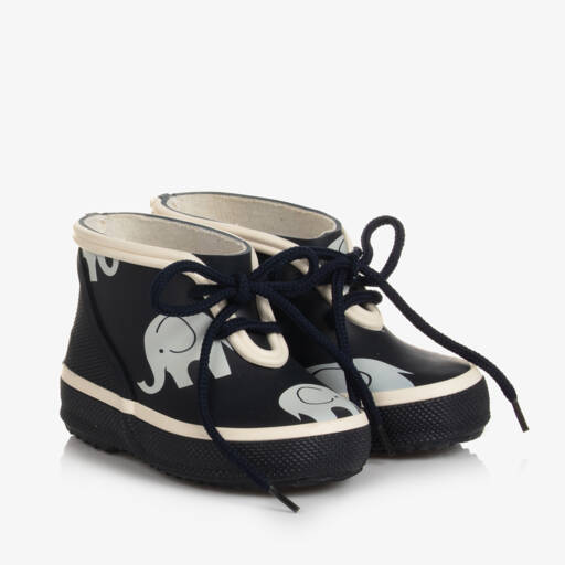 CeLaVi-Boys Navy Elephant Wellies | Childrensalon Outlet