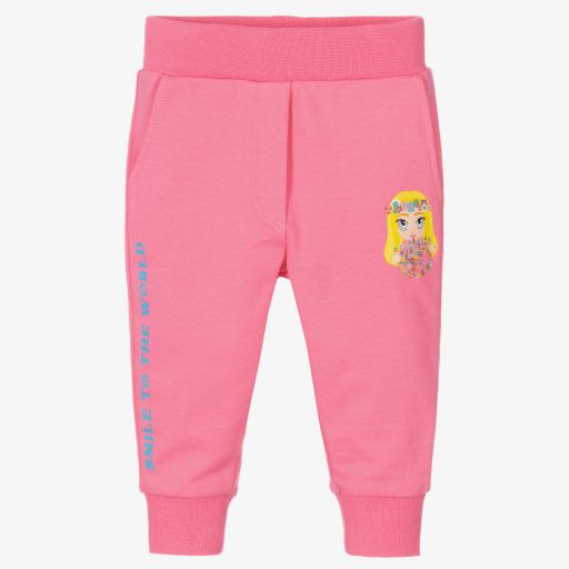 Chiara Ferragni Kids-Baby Girls Pink Logo Joggers | Childrensalon Outlet