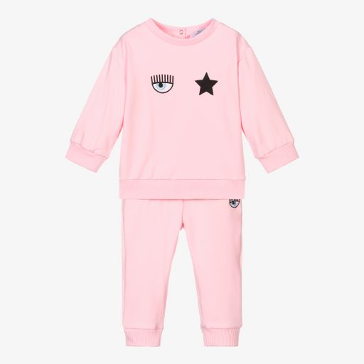 Chiara Ferragni Kids-Girls Eyestar Logo Tracksuit | Childrensalon Outlet