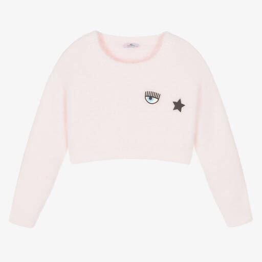 Chiara Ferragni Kids-Rosa Eyestar Pullover (M) | Childrensalon Outlet