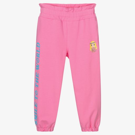 Chiara Ferragni Kids-Girls Pink Logo Joggers | Childrensalon Outlet