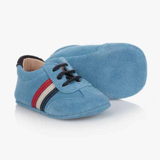 Children's Classics-Blaue Wildleder-Krabbelschuhe | Childrensalon Outlet