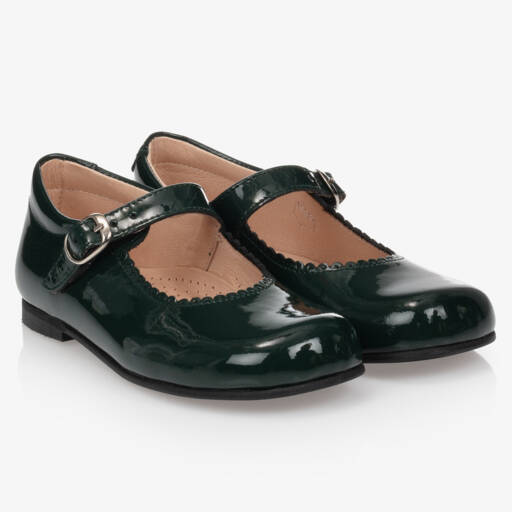 Children's Classics-Girls Green Patent Mary Janes | Childrensalon Outlet