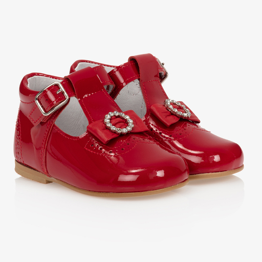 Children's Classics-Chaussures vernies rouges en cuir Fille | Childrensalon Outlet