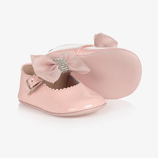 Children's Classics-Chaussures en cuir verni rose pour bébé | Childrensalon Outlet