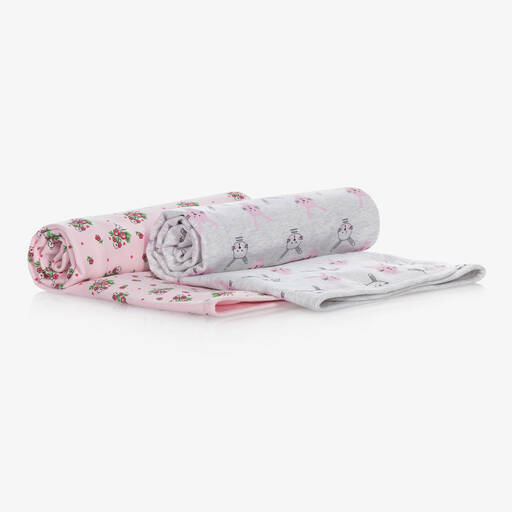 Childrensalon Essentials-Одеяла розового и серого цветов (2 шт.) | Childrensalon Outlet