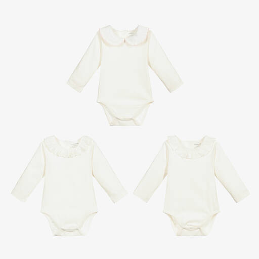 Childrensalon Essentials-Белые боди (3 шт.) | Childrensalon Outlet