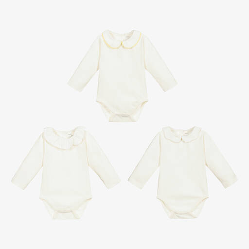 Childrensalon Essentials-Белые боди (3 шт.) | Childrensalon Outlet