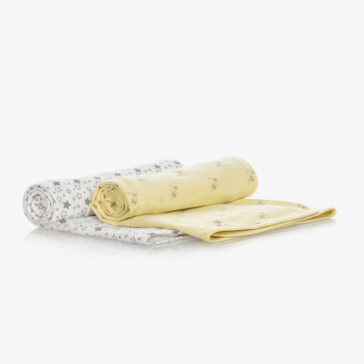 Childrensalon Essentials-Yellow Organic Cotton Blankets (2 Pack) | Childrensalon Outlet