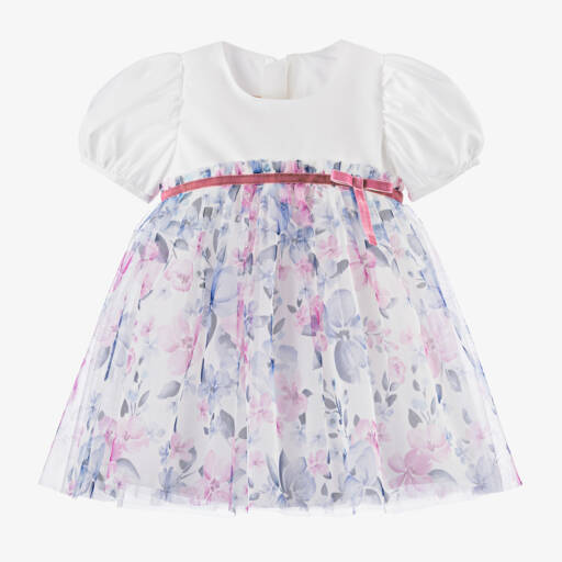 Childrensalon Occasions-Girls Pastel Petal Tulle Gown | Childrensalon Outlet