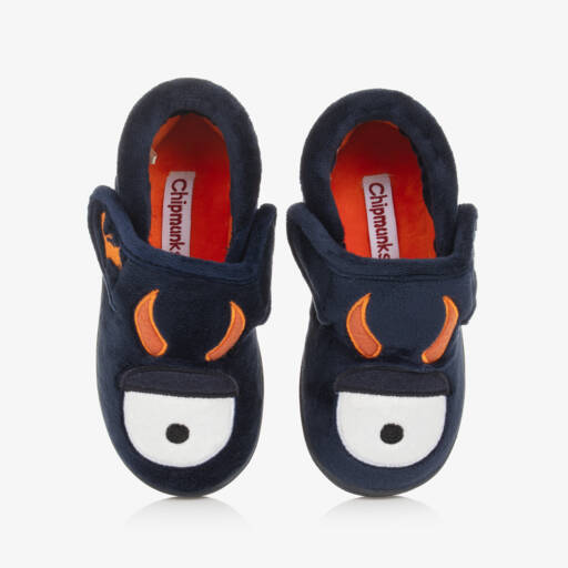 Chipmunks-نعال صوفية زرقاء بشكل وحش للأطفال | Childrensalon Outlet