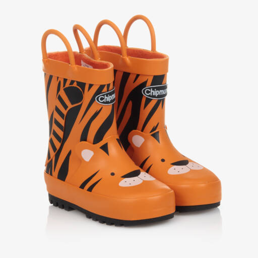 Chipmunks-Boys Bright Tiger Wellies | Childrensalon Outlet