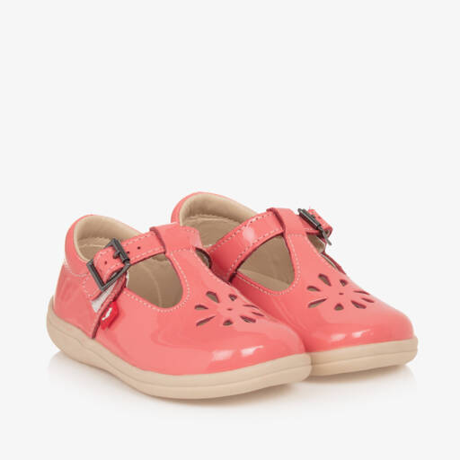 Chipmunks-Girls Pink Patent Leather Bar Shoes | Childrensalon Outlet