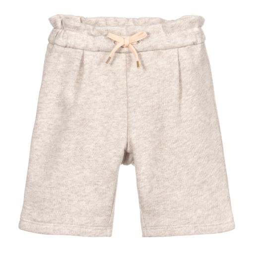 Chloé-Beige Cotton Jersey Trousers | Childrensalon Outlet