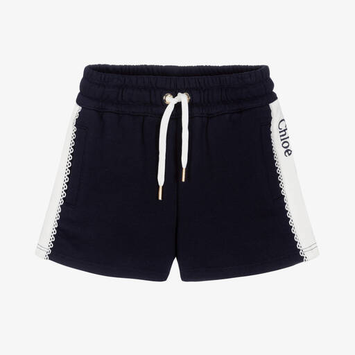 Chloé-Blaue Shorts aus Baumwolljersey (M) | Childrensalon Outlet