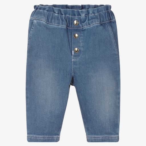 Chloé-Blaue Jeans mit Waschung | Childrensalon Outlet