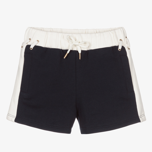 Chloé-Short sweat bleu Fille | Childrensalon Outlet