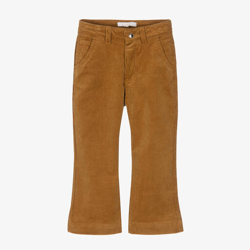Chloé-Girls Brown Corduroy Trousers | Childrensalon Outlet