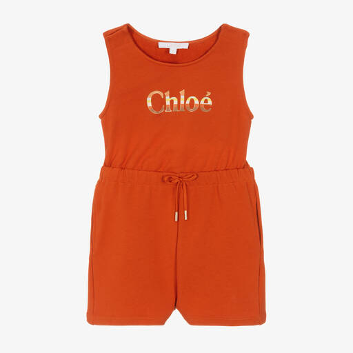 Chloé-Оранжевый комбинезон для девочек | Childrensalon Outlet