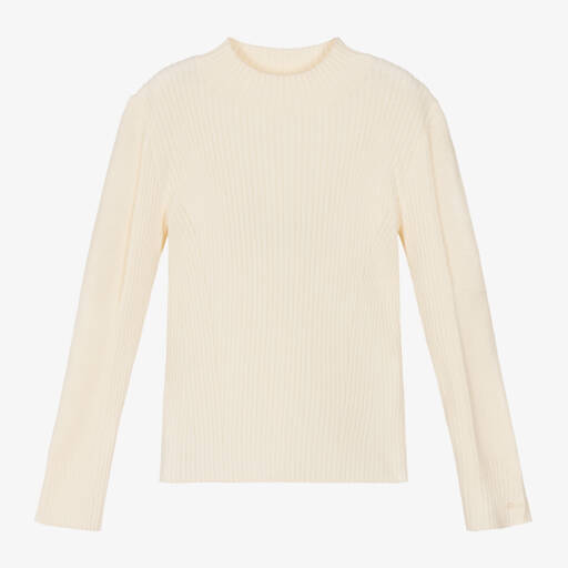 Chloé-Girls Ivory Rollneck Knit Jumper | Childrensalon Outlet