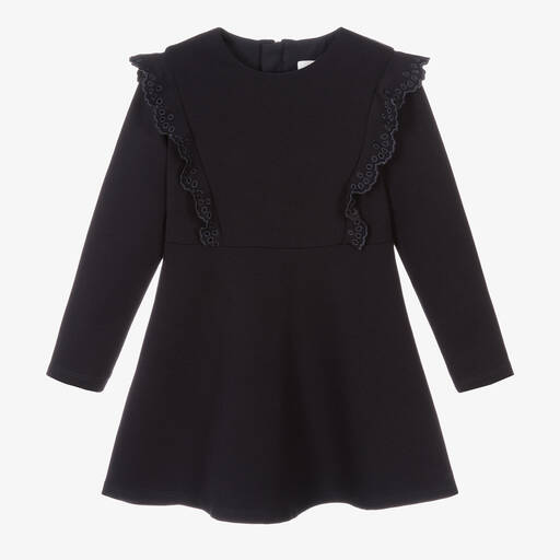 Chloé-Girls Navy Blue Milano Dress | Childrensalon Outlet