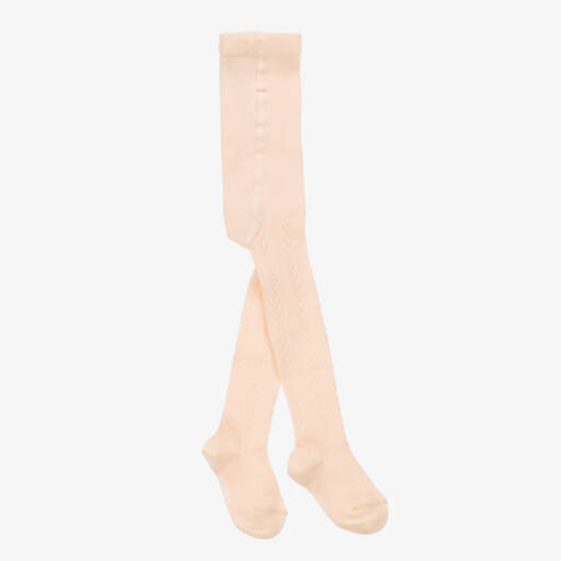Chloé-Girls Pastel Pink Cotton Leggings | Childrensalon Outlet