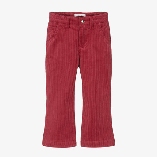 Chloé-Girls Pink Corduroy Trousers | Childrensalon Outlet