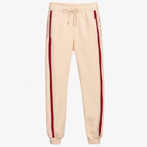 Chloé-Girls Pink Cotton Joggers | Childrensalon Outlet