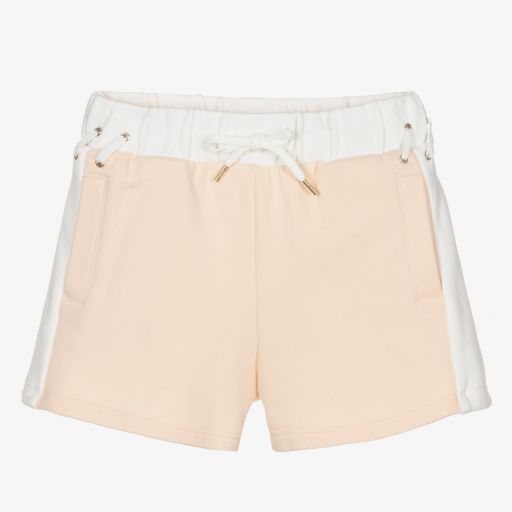 Chloé-Girls Pink Sweatshirt Shorts | Childrensalon Outlet